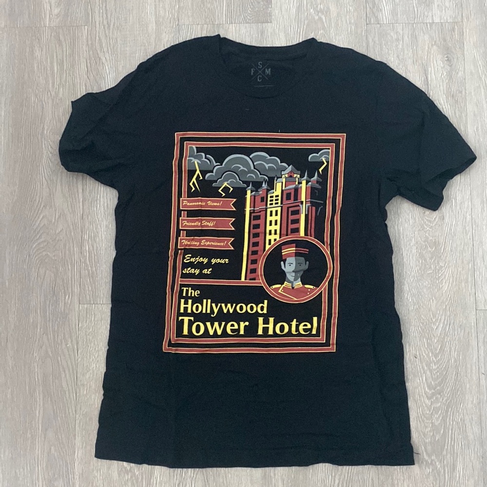 Foolish Mortal Supply Hollywood Tower Hotel tee size medium